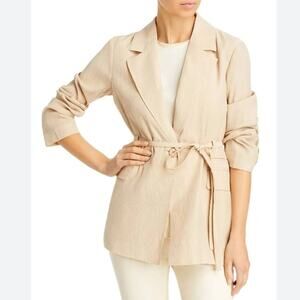 Avec Les Filles Slub Business One-Button Blazer M Casual Minimalist Office